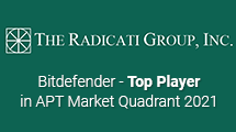The Radicati Group - « Top Player » dans le rapport Market Quadrant 2021 concernant les menaces persistantes avancées (APT)