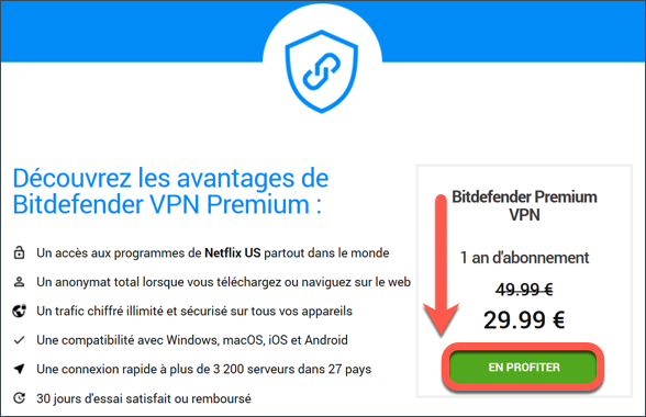 Bitdefender Premium VPN - En profiter