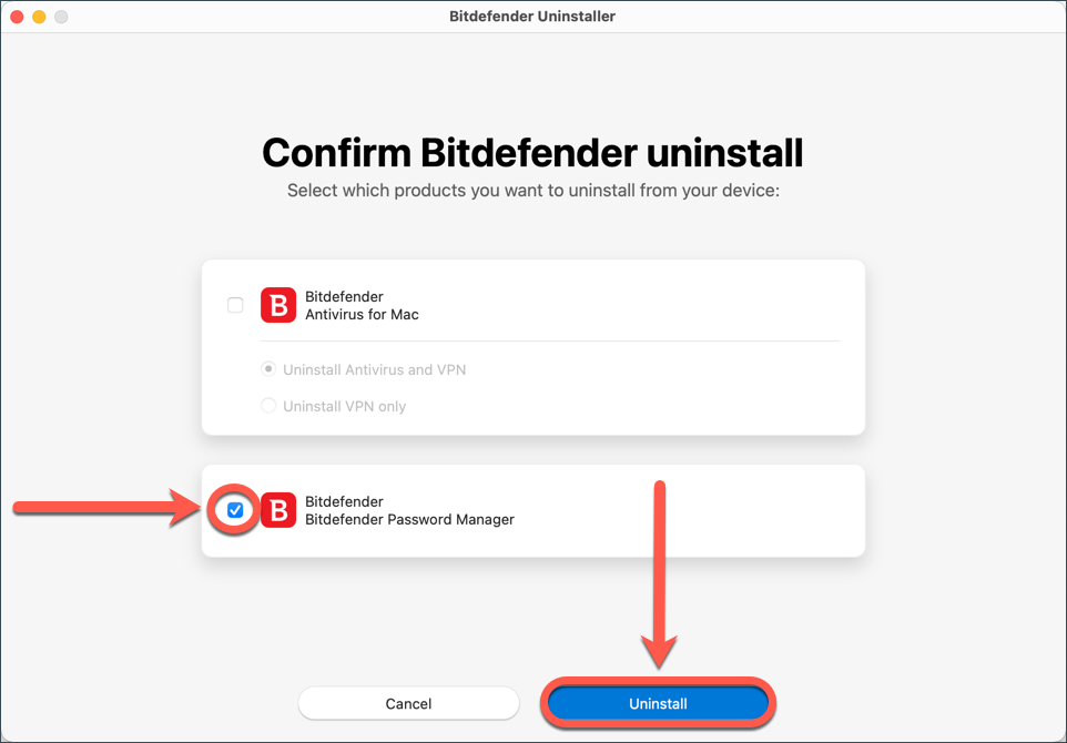Désinstaller Bitdefender Password Manager - Safari
